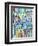 Abstract Crowd-Diana Ong-Framed Giclee Print