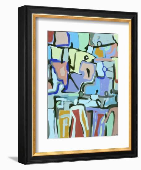 Abstract Crowd-Diana Ong-Framed Giclee Print