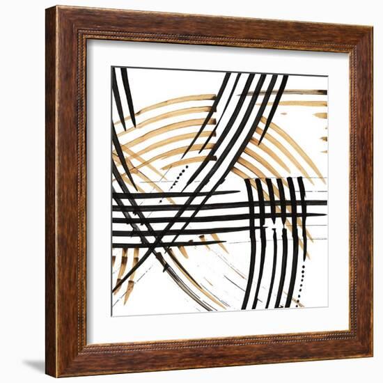 Abstract Curves-Leslie Bernsen-Framed Giclee Print