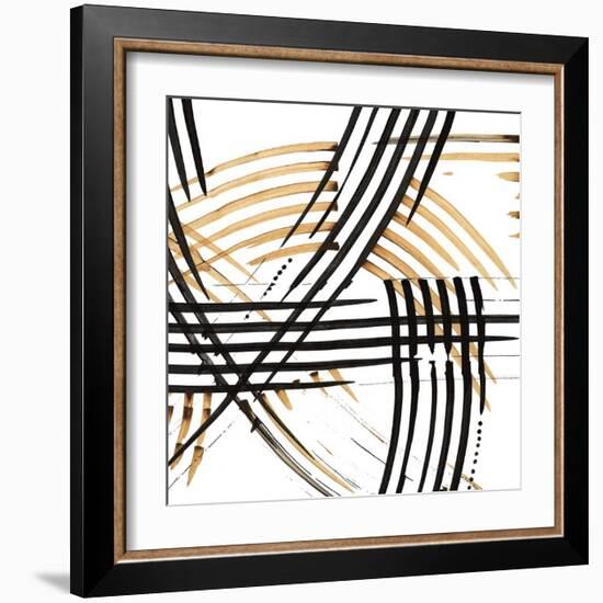 Abstract Curves-Leslie Bernsen-Framed Giclee Print