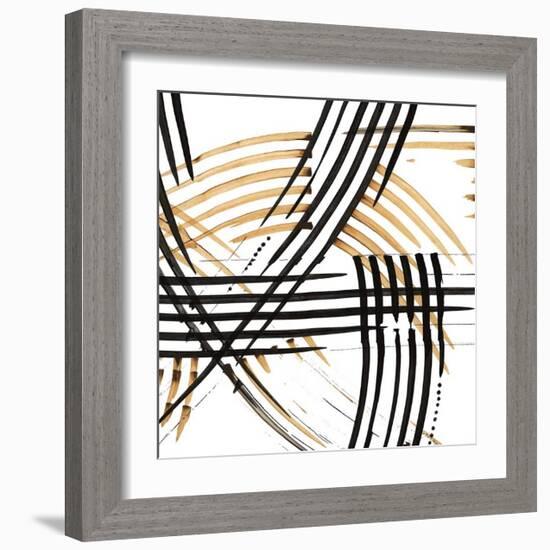 Abstract Curves-Leslie Bernsen-Framed Giclee Print