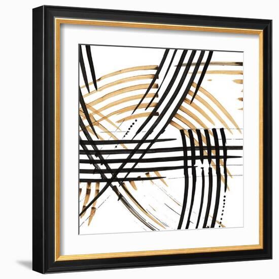 Abstract Curves-Leslie Bernsen-Framed Giclee Print