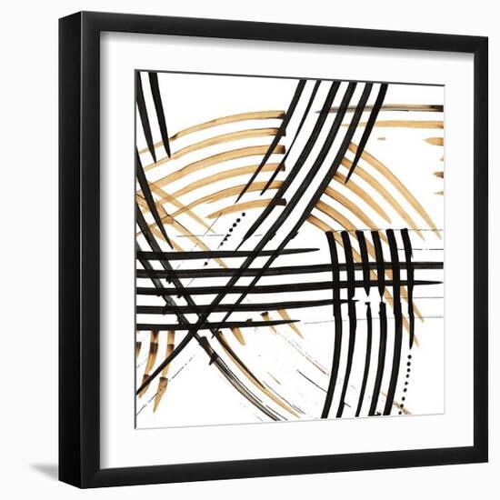 Abstract Curves-Leslie Bernsen-Framed Giclee Print