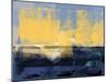 Abstract Dark Blue and Yellow-Alma Levine-Mounted Art Print