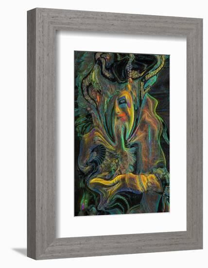 Abstract design with a human face.-Jaynes Gallery-Framed Photographic Print