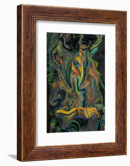 Abstract design with a human face.-Jaynes Gallery-Framed Photographic Print