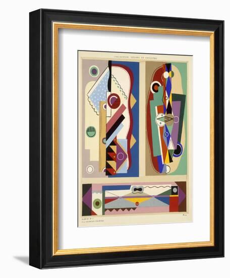 Abstract Designs, from 'Decorations and Colours', Published 1930 (Colour Litho)-Georges Valmier-Framed Giclee Print