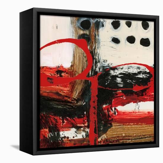 Abstract Dots-Natasha Barnes-Framed Stretched Canvas