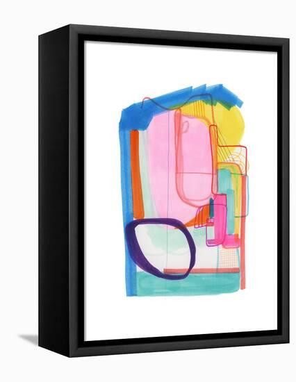 Abstract Drawing 1-Jaime Derringer-Framed Premier Image Canvas