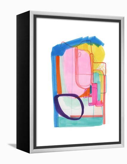 Abstract Drawing 1-Jaime Derringer-Framed Premier Image Canvas