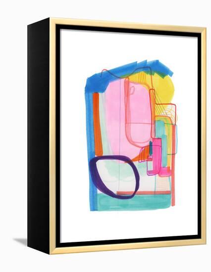 Abstract Drawing 1-Jaime Derringer-Framed Premier Image Canvas