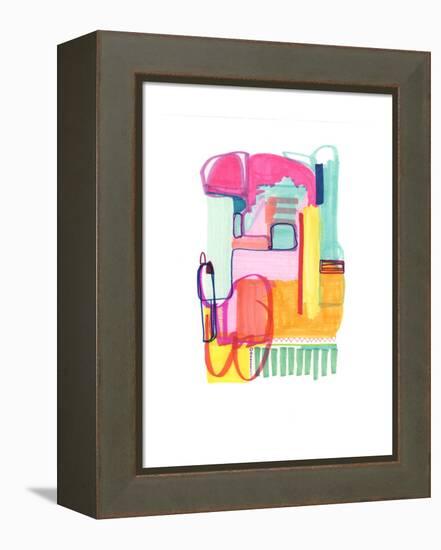 Abstract Drawing 4-Jaime Derringer-Framed Premier Image Canvas