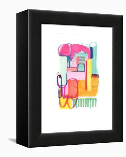 Abstract Drawing 4-Jaime Derringer-Framed Premier Image Canvas