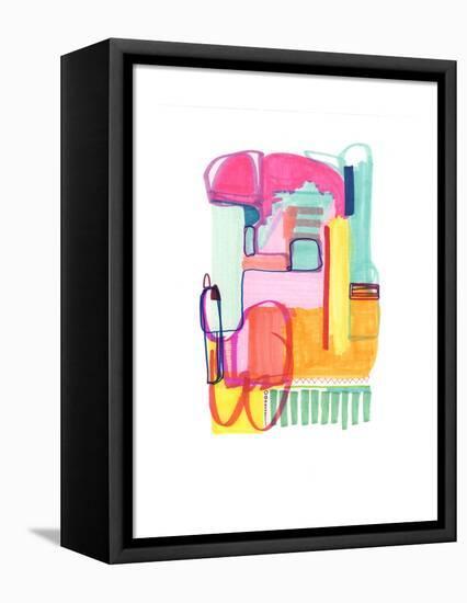 Abstract Drawing 4-Jaime Derringer-Framed Premier Image Canvas