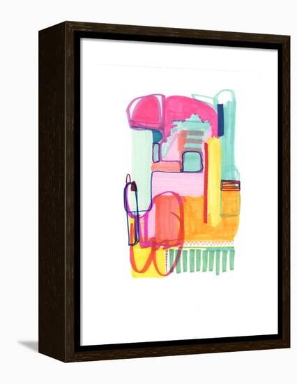 Abstract Drawing 4-Jaime Derringer-Framed Premier Image Canvas