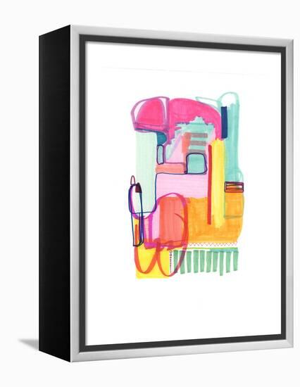 Abstract Drawing 4-Jaime Derringer-Framed Premier Image Canvas