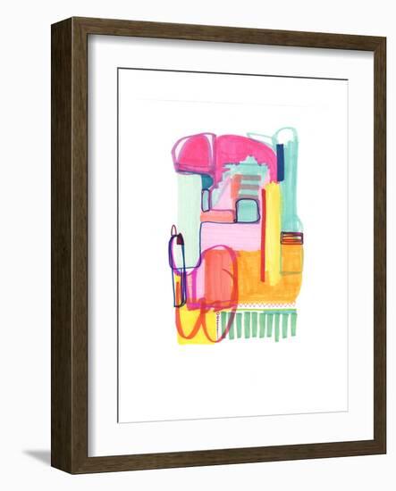 Abstract Drawing 4-Jaime Derringer-Framed Giclee Print