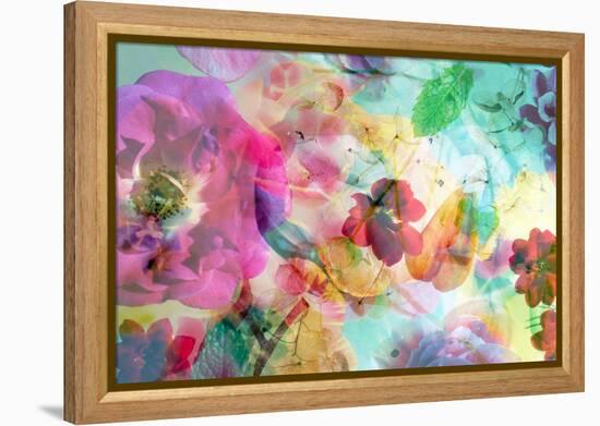 Abstract Dreamy Multicolor Blossoms in Water-Alaya Gadeh-Framed Premier Image Canvas