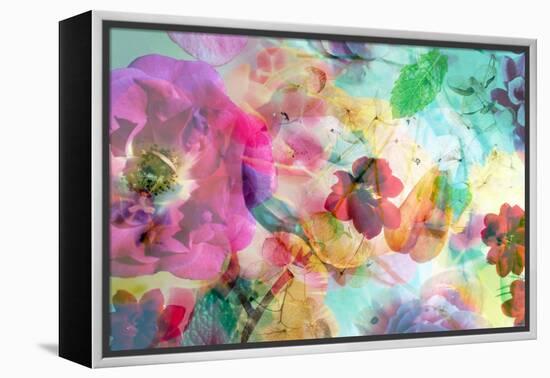 Abstract Dreamy Multicolor Blossoms in Water-Alaya Gadeh-Framed Premier Image Canvas