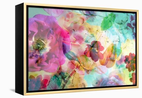 Abstract Dreamy Multicolor Blossoms in Water-Alaya Gadeh-Framed Premier Image Canvas