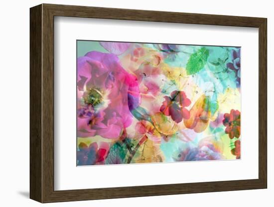 Abstract Dreamy Multicolor Blossoms in Water-Alaya Gadeh-Framed Photographic Print