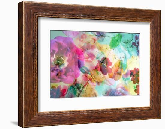 Abstract Dreamy Multicolor Blossoms in Water-Alaya Gadeh-Framed Photographic Print