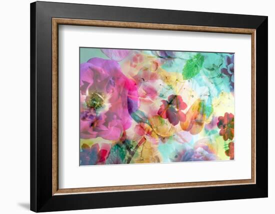 Abstract Dreamy Multicolor Blossoms in Water-Alaya Gadeh-Framed Photographic Print