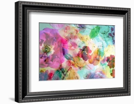 Abstract Dreamy Multicolor Blossoms in Water-Alaya Gadeh-Framed Photographic Print