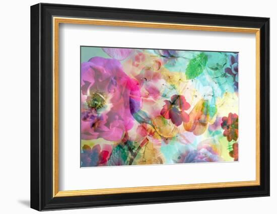 Abstract Dreamy Multicolor Blossoms in Water-Alaya Gadeh-Framed Photographic Print