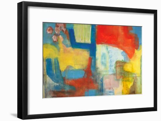 Abstract Expressionist in Red, Yellow and Blue-English School-Framed Giclee Print