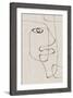 Abstract Face No1.-THE MIUUS STUDIO-Framed Giclee Print