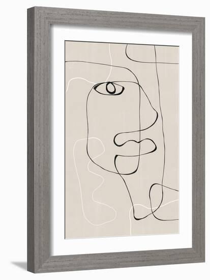 Abstract Face No1.-THE MIUUS STUDIO-Framed Giclee Print