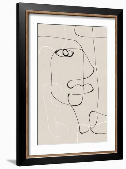 Abstract Face No1.-THE MIUUS STUDIO-Framed Giclee Print