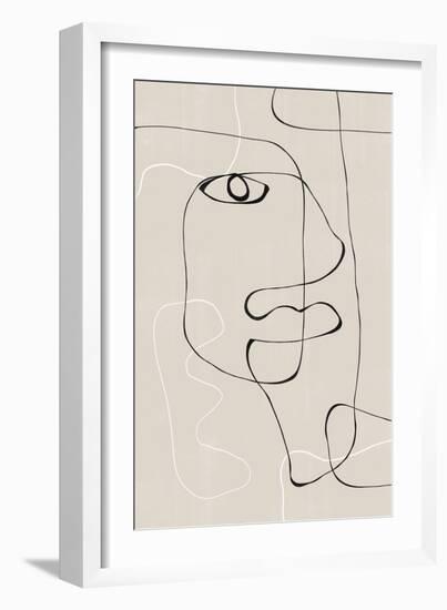 Abstract Face No1.-THE MIUUS STUDIO-Framed Giclee Print