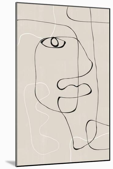 Abstract Face No1.-THE MIUUS STUDIO-Mounted Giclee Print