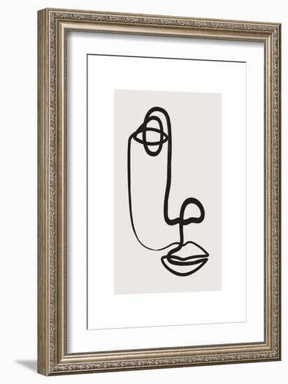 Abstract Face No1-Beth Cai-Framed Giclee Print