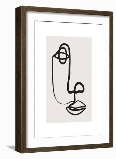 Abstract Face No1-Beth Cai-Framed Giclee Print
