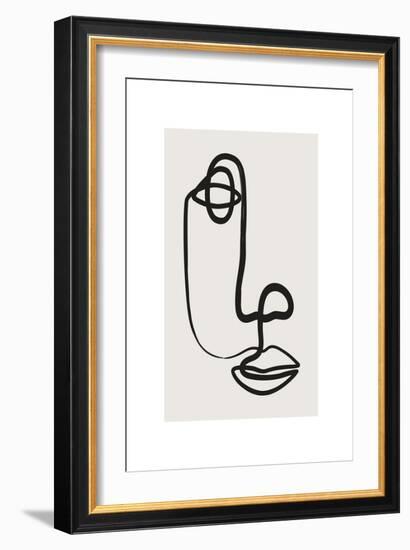 Abstract Face No1-Beth Cai-Framed Giclee Print