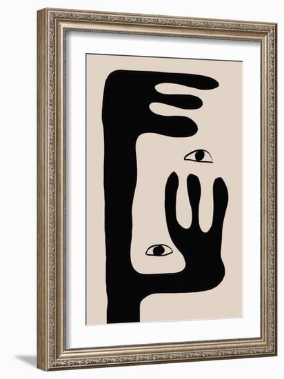 Abstract Face No2.-THE MIUUS STUDIO-Framed Giclee Print