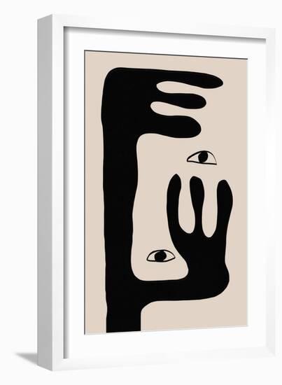 Abstract Face No2.-THE MIUUS STUDIO-Framed Giclee Print