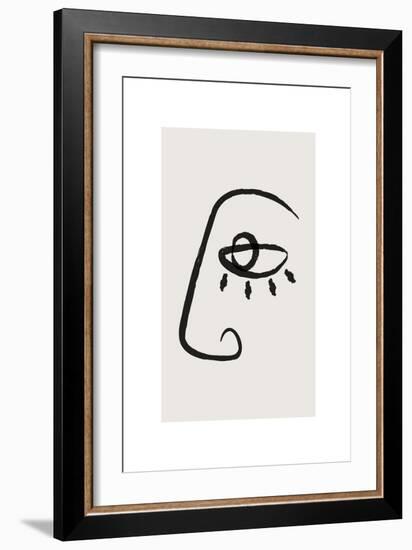 Abstract Face No2-Beth Cai-Framed Giclee Print