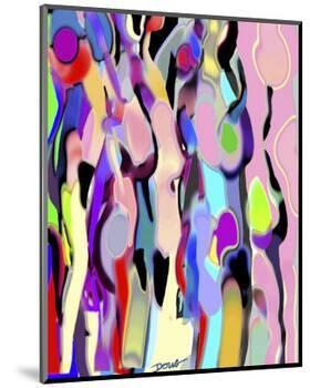 Abstract Female Forms-Diana Ong-Mounted Premium Giclee Print