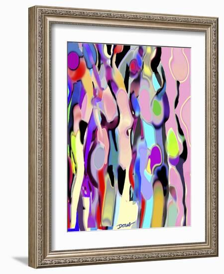 Abstract Female Forms-Diana Ong-Framed Giclee Print