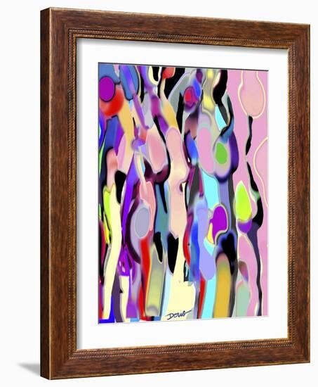 Abstract Female Forms-Diana Ong-Framed Giclee Print