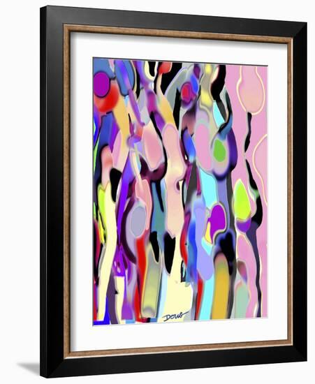 Abstract Female Forms-Diana Ong-Framed Giclee Print