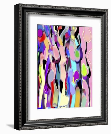 Abstract Female Forms-Diana Ong-Framed Giclee Print