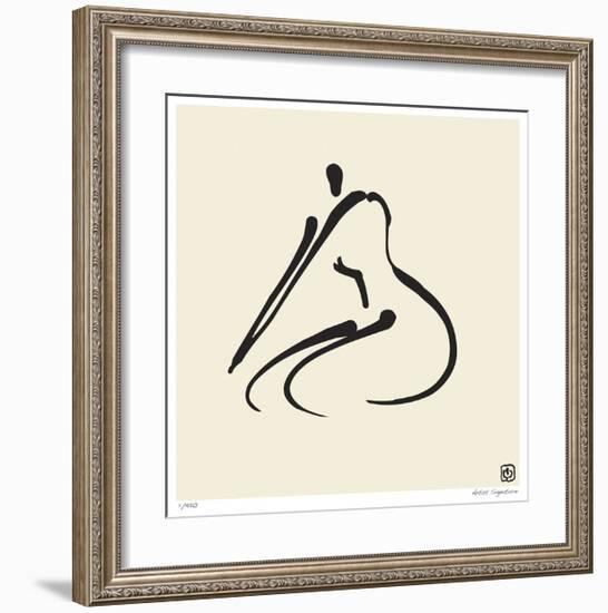 Abstract Female Nude VI-Ty Wilson-Framed Giclee Print