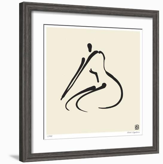 Abstract Female Nude VI-Ty Wilson-Framed Giclee Print