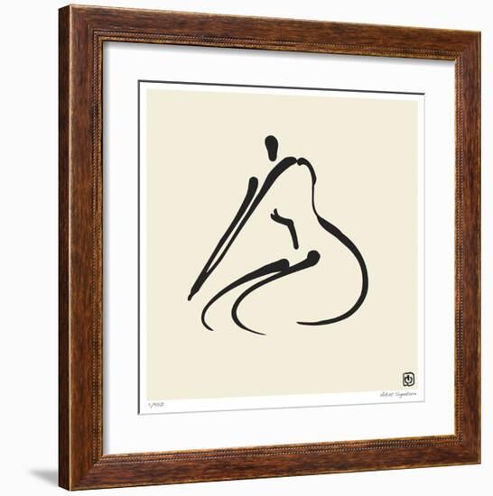 Abstract Female Nude VI-Ty Wilson-Framed Giclee Print