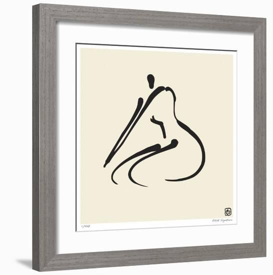 Abstract Female Nude VI-Ty Wilson-Framed Giclee Print